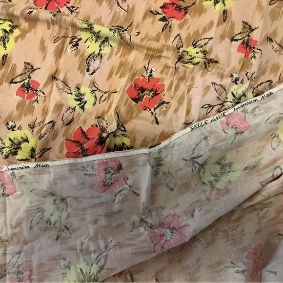 💎 Vintage Belle Amie Cotton Drapes made in France